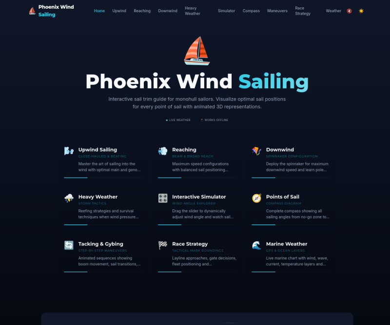 Phoenix Wind Sailing — Full page