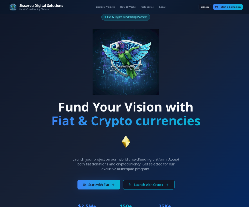 Sisserou Launchpad — Full page