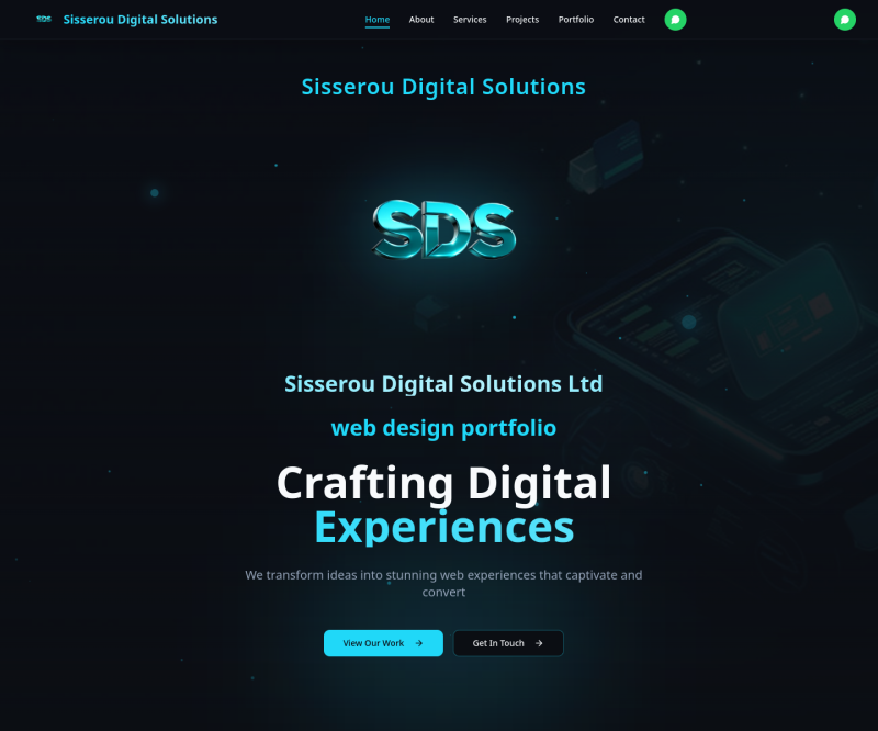 Sisserou Web Design — Full page