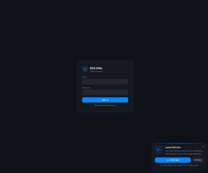 Sisserou Trading Suite — Full page