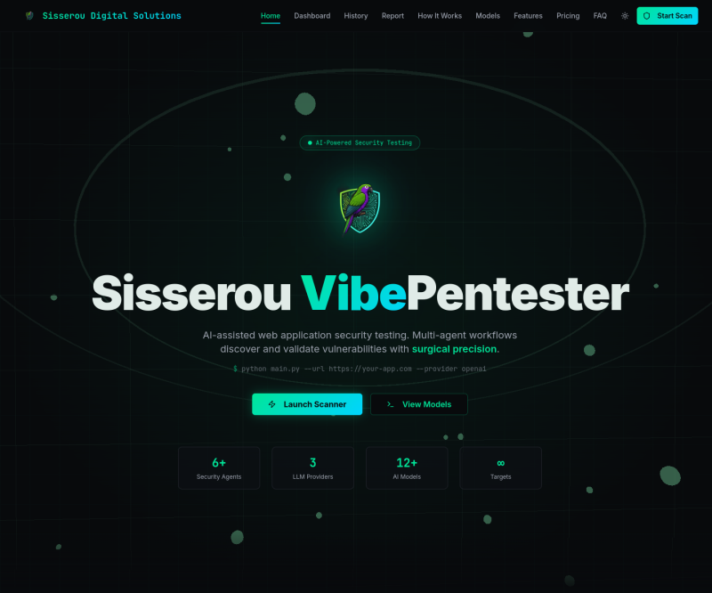 Sisserou Vibe Pentester — Full page