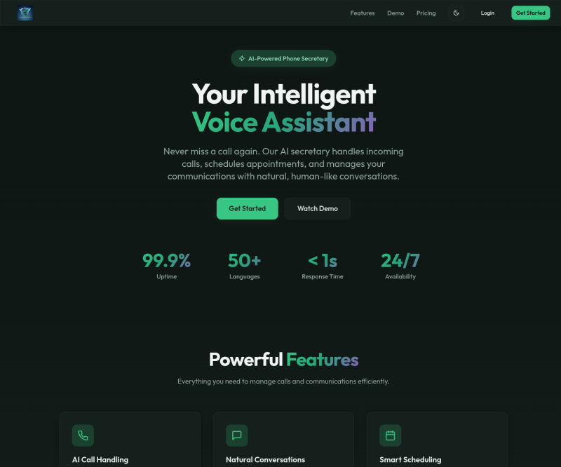 Sisserou AI Secretary — Full page