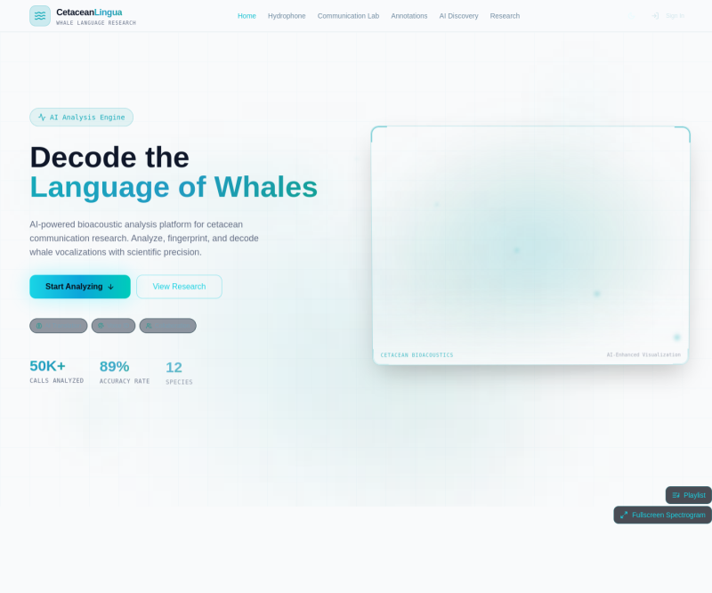Cetacean Communications — Full page