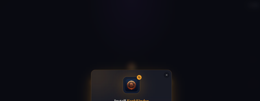 Fork Finder — Above the fold
