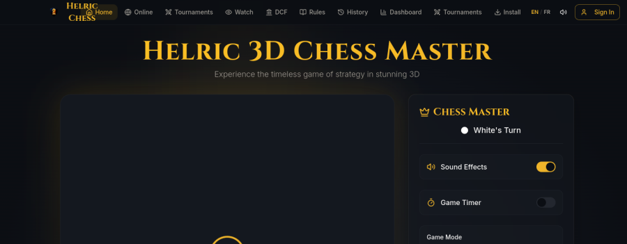Celestial Chess — Above the fold