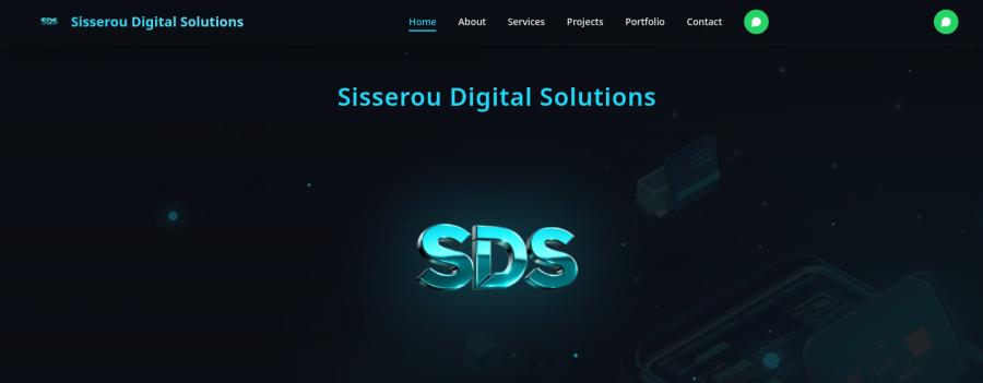 Sisserou Web Design — Above the fold
