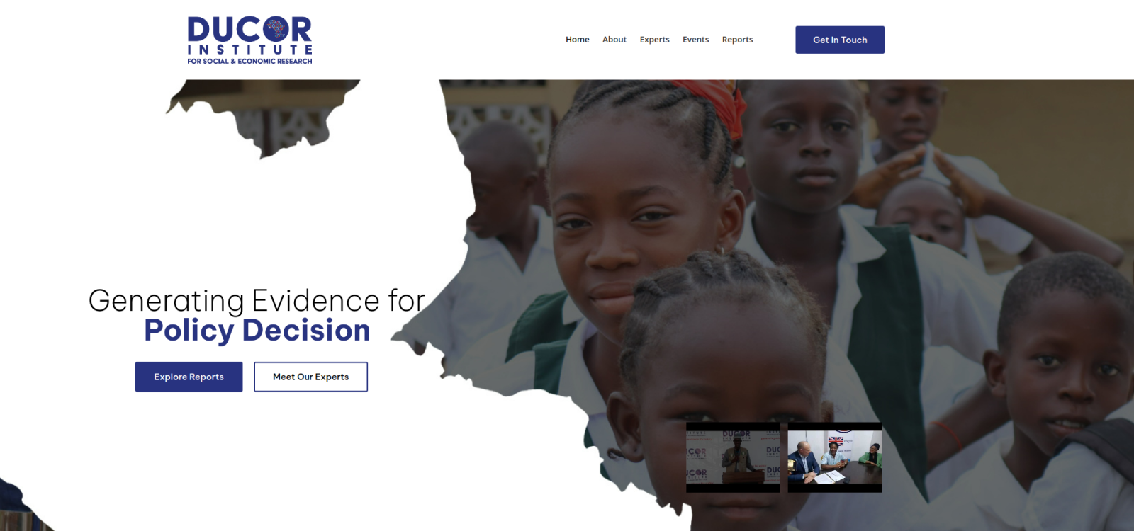 Ducor Institute website preview