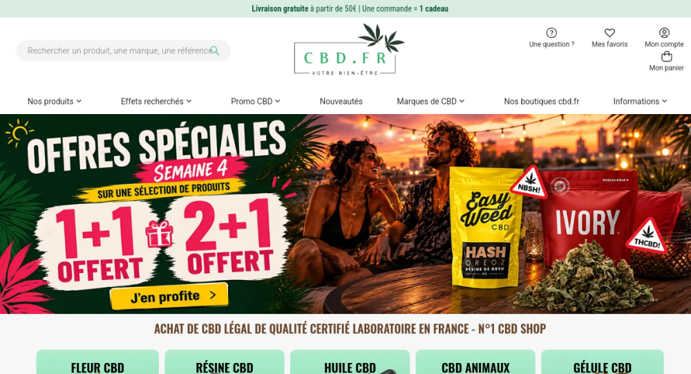 Aperçu du site CBD.fr