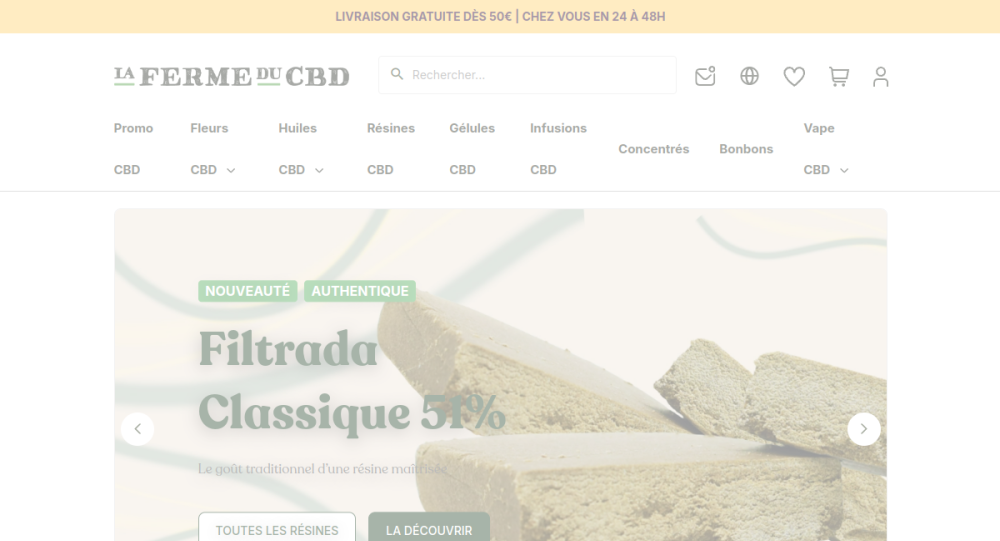 Aperçu du site La Ferme du CBD