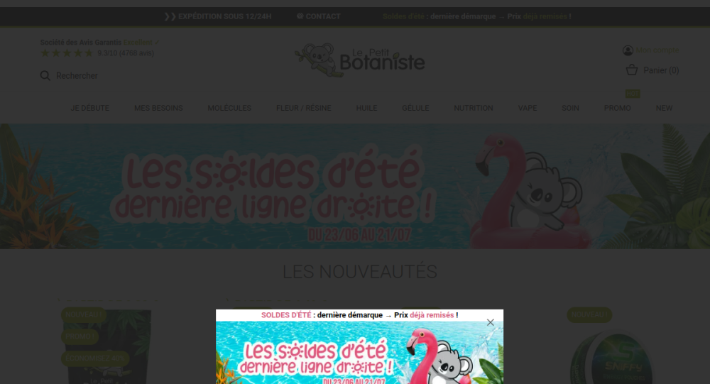 Aperçu du site Le Petit Botaniste