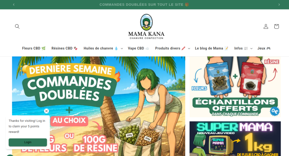 Aperçu du site Mama Kana