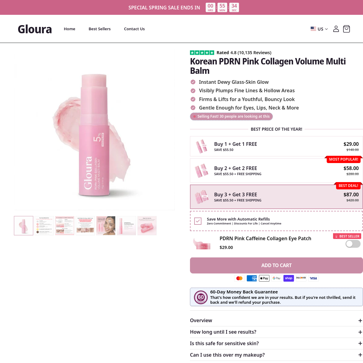 Screenshot of trygloura.com