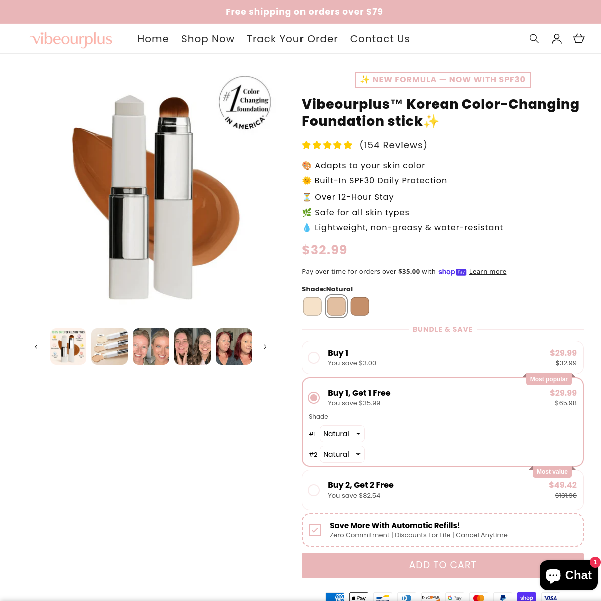Screenshot of vibeourplus.com