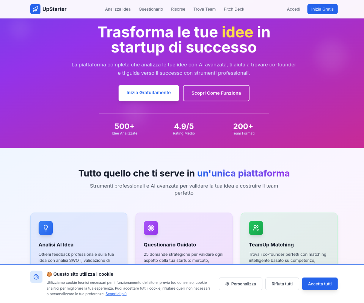 UpStarter cover