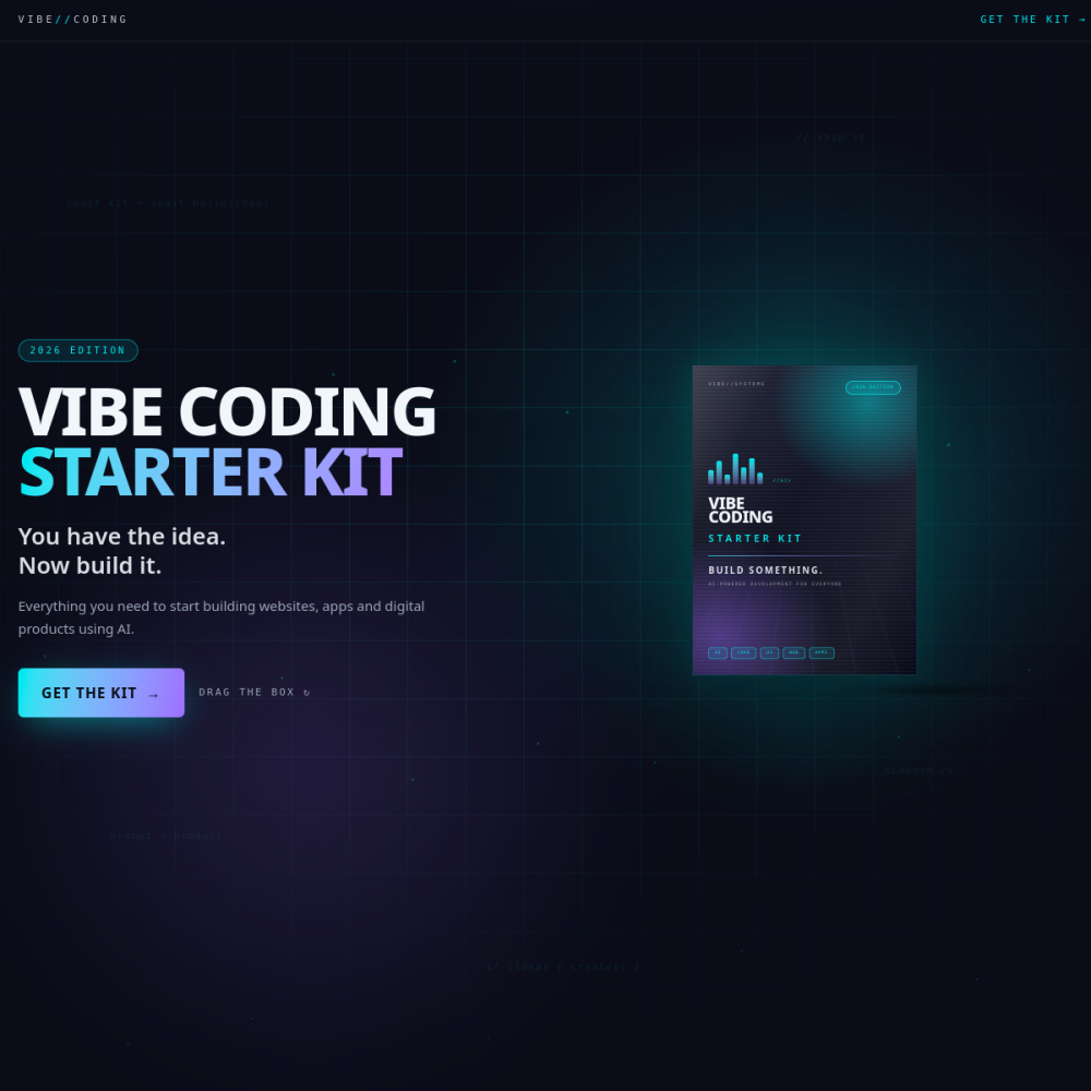 Vibe Coding Kit website preview