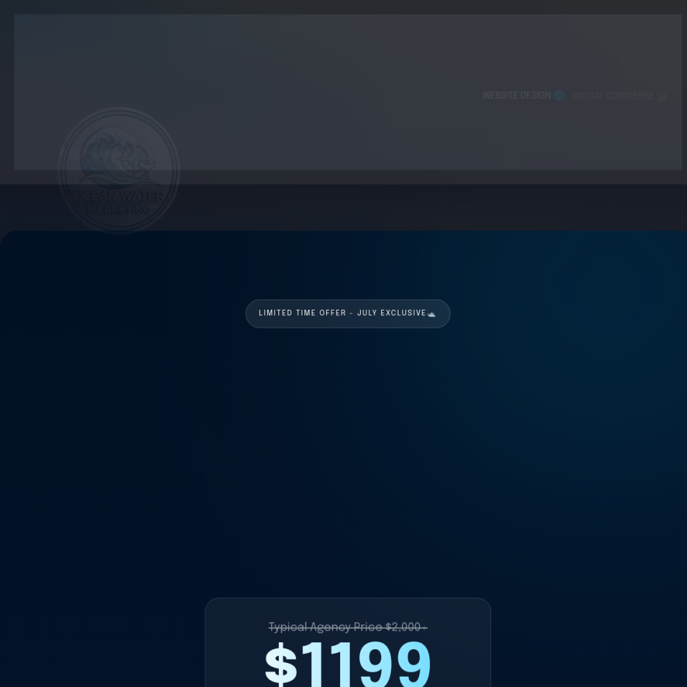 Ocean Water Marketing website preview