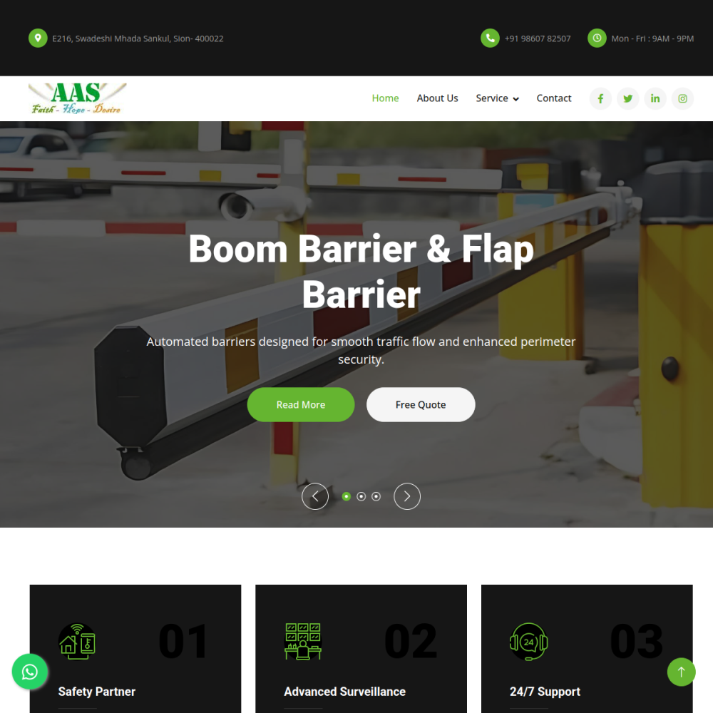 Amplify Automation — full page preview
