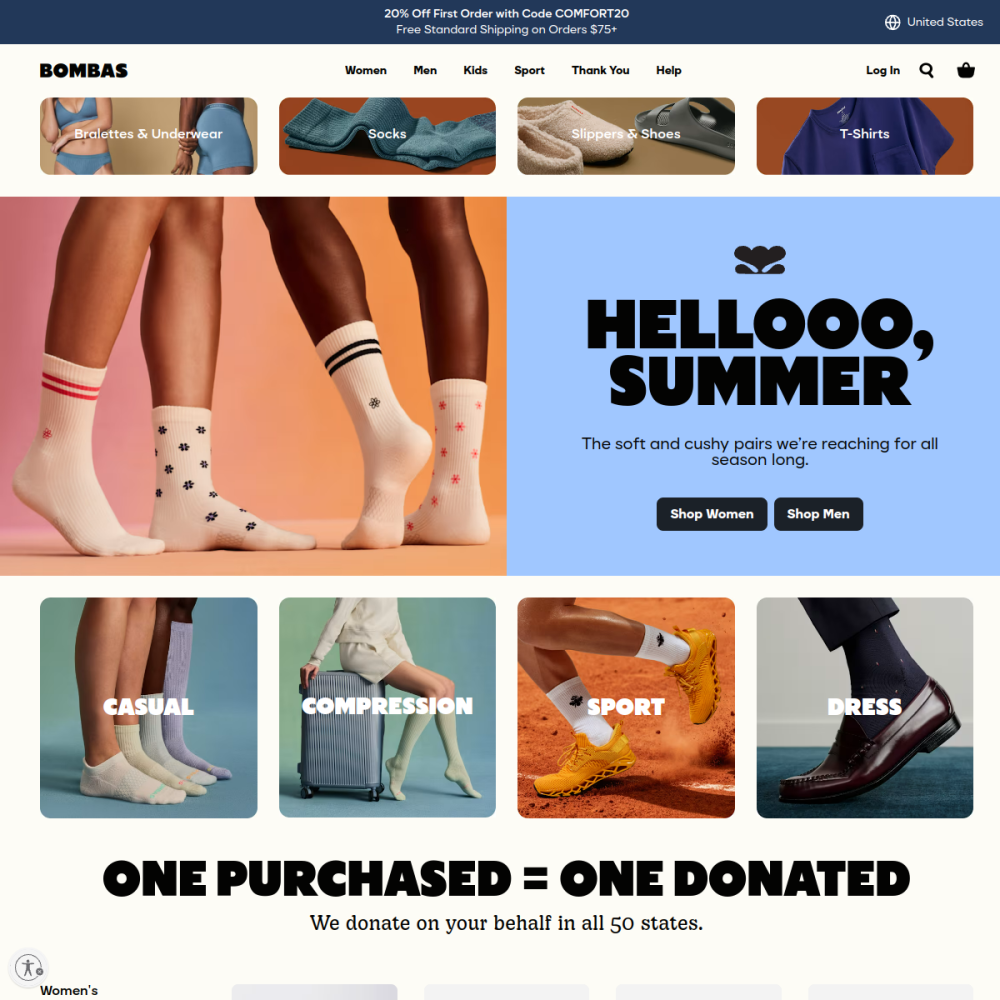 Bombas — full page preview