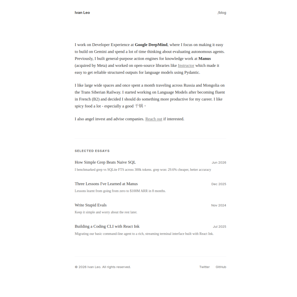 Ivan Leo — full page preview