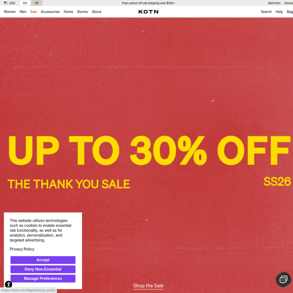 Kotn — full page preview
