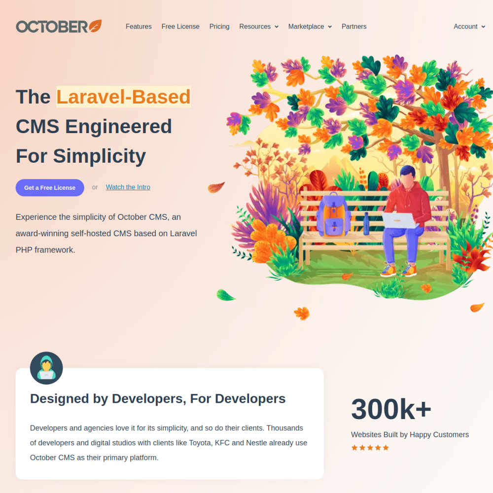 OctoberCMS — full page preview