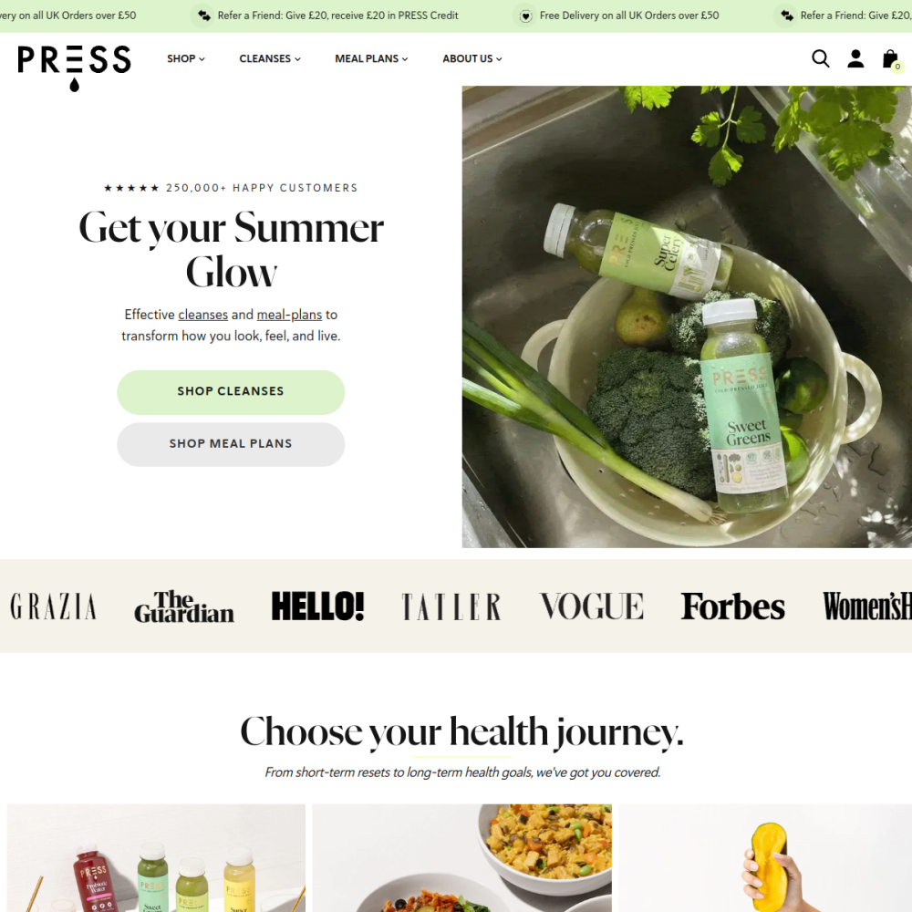 Press London — full page preview