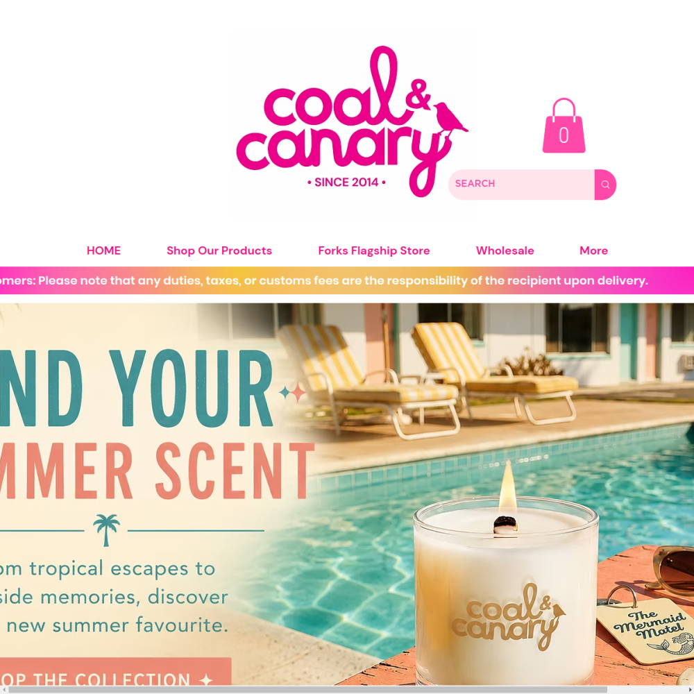 Coal & Canary — full page preview