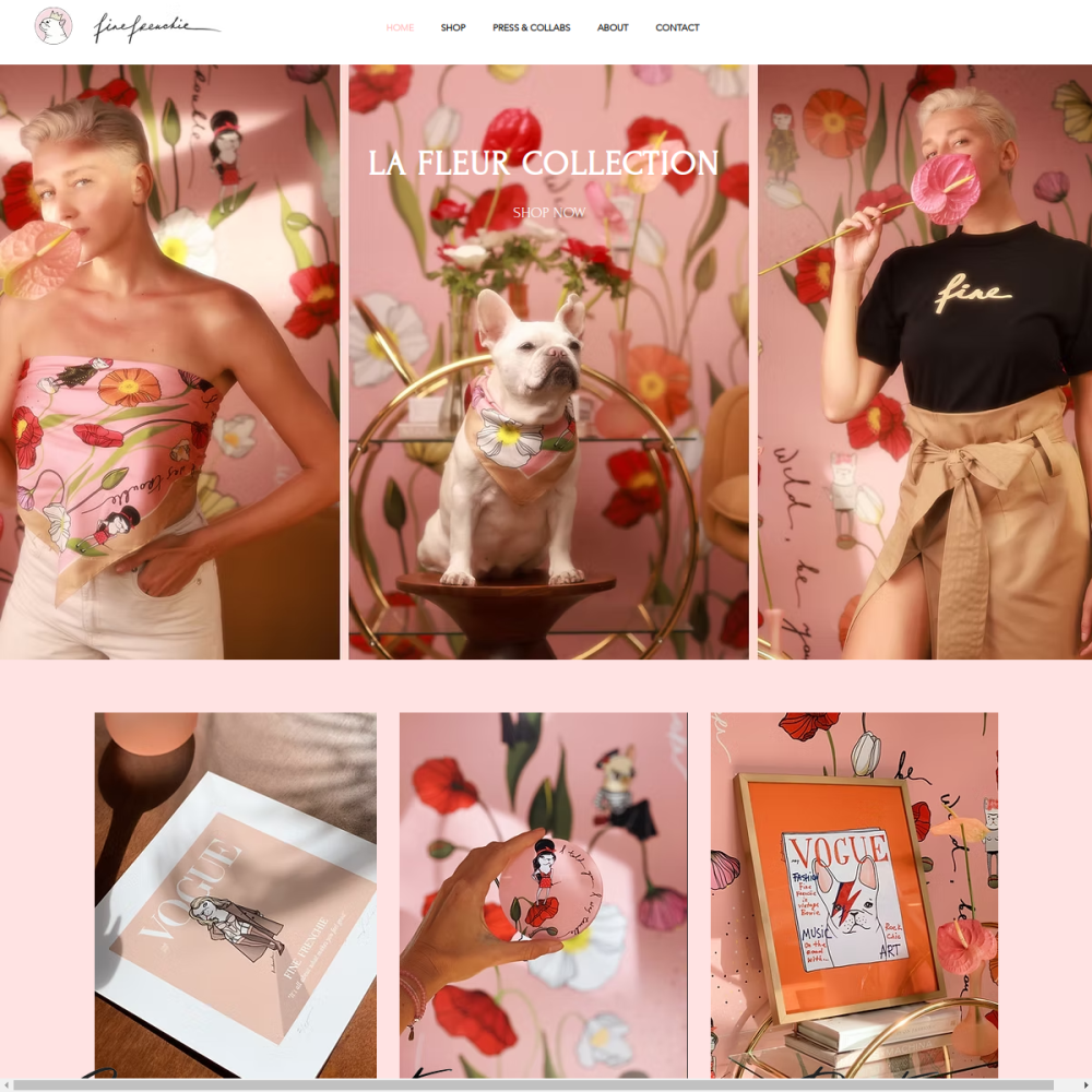 Fine Frenchie — full page preview