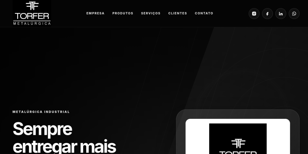 Preview do site Torfer Metalúrgica