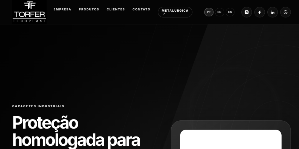 Preview do site Torfer TechPlast