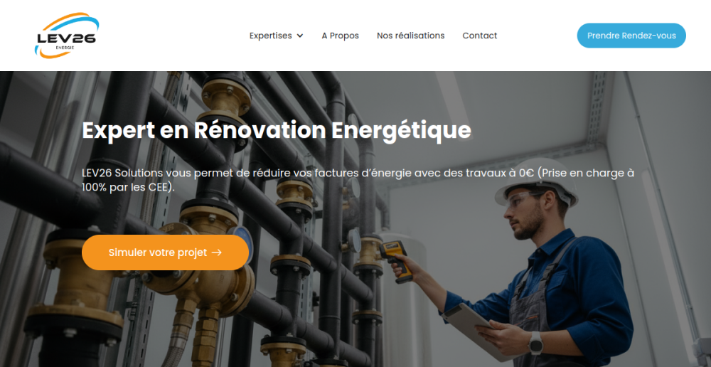 Aperçu du site LEV26 Solutions