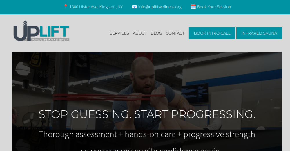 Uplift Wellness website