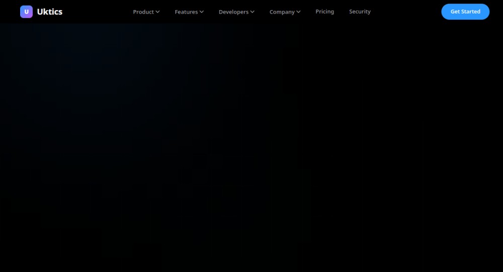 Uktics website homepage preview