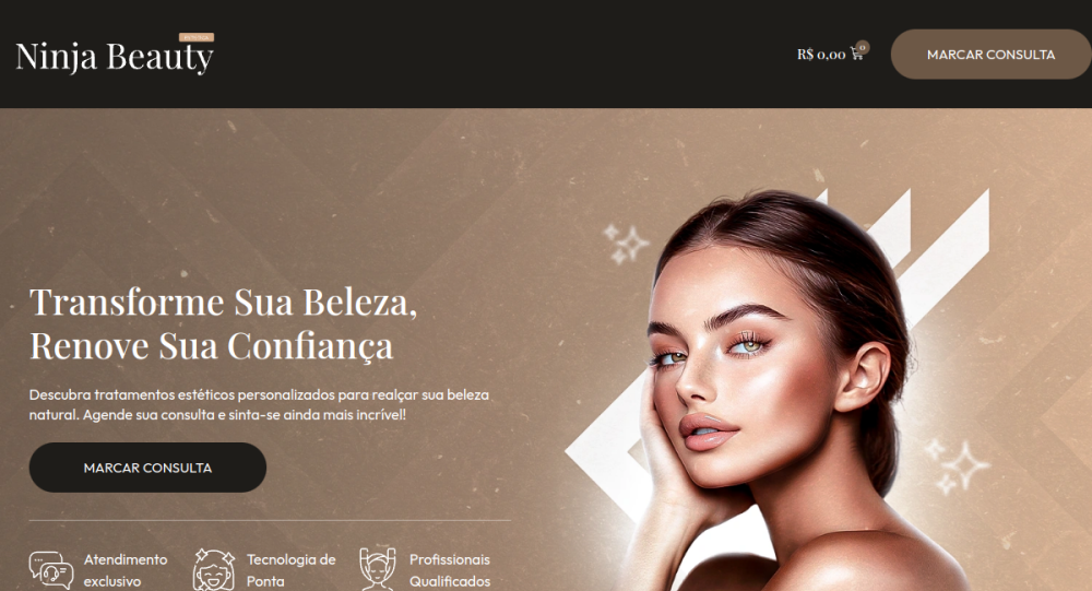 Captura real do site Agendamento Online
