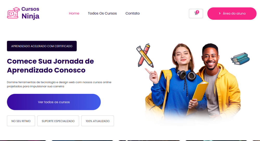 Captura real do site EAD 2024