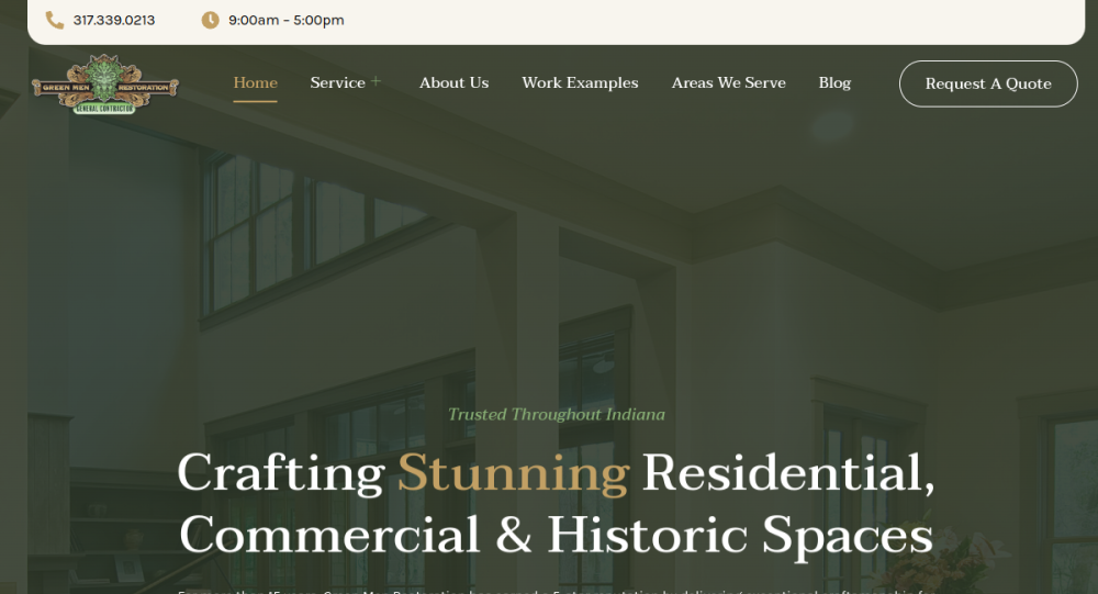 Green Men Restoration website