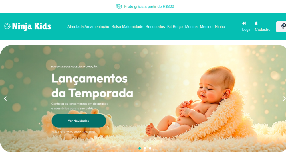 Captura real do site Loja Virtual 2025