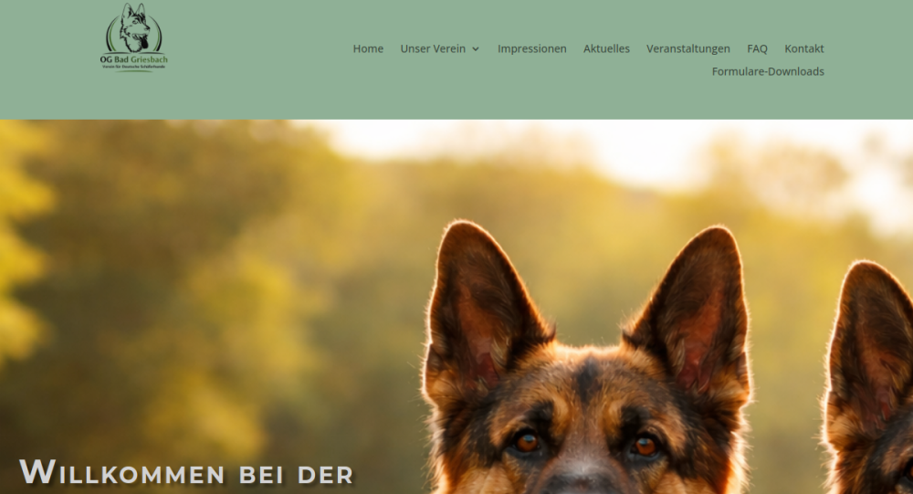 Webseiten-Vorschau Schäferhundeverein