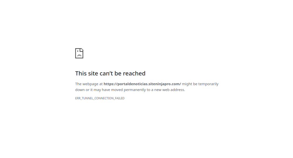 Captura real do site Portal de Notícias