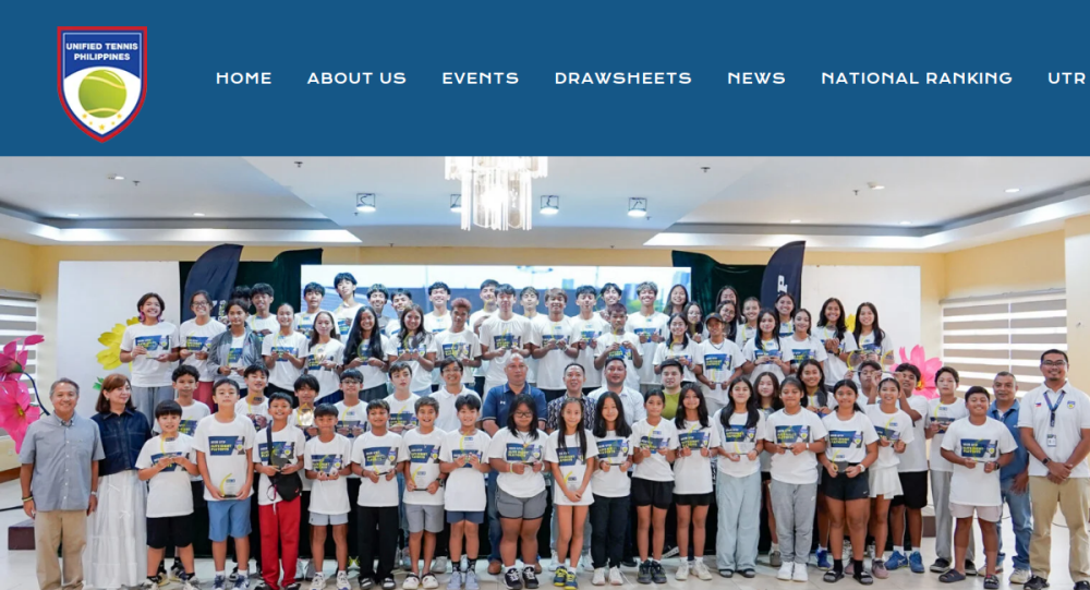 Unified Tennis Philippines website preview