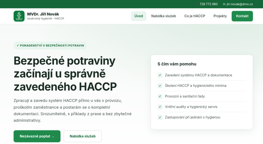 Náhled webu drno.cz