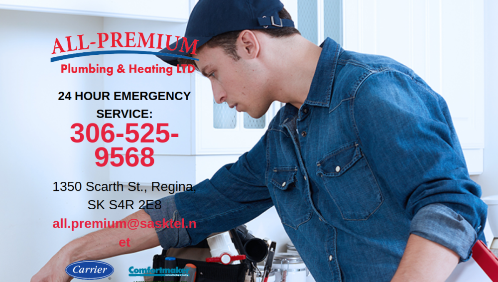 Website screenshot of All-Premium Plumbing & Heating Ltd