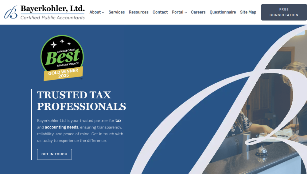 Website screenshot of Bayerkohler Ltd