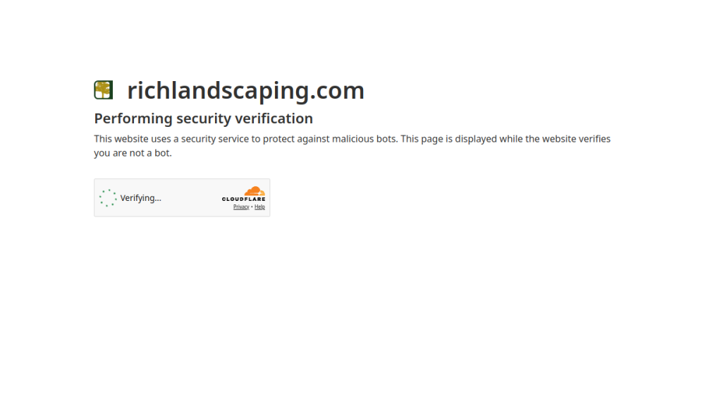 Rich Landscaping website