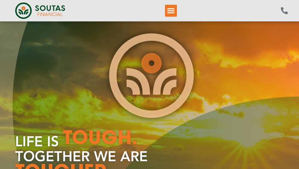 Website screenshot of Soutas Financial & Insurance Solutions Inc.