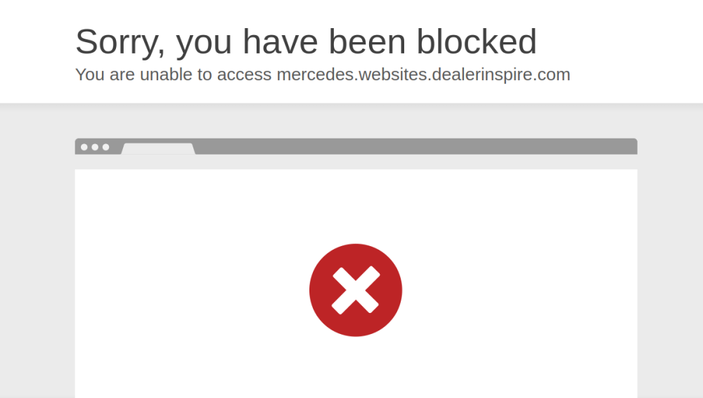 Website screenshot of Mercedes-Benz of Cherry Hill