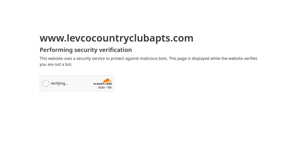 Website screenshot of Country Club Apartments