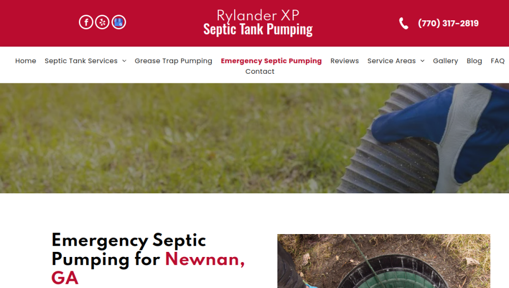 Website screenshot of Rylander X.P.