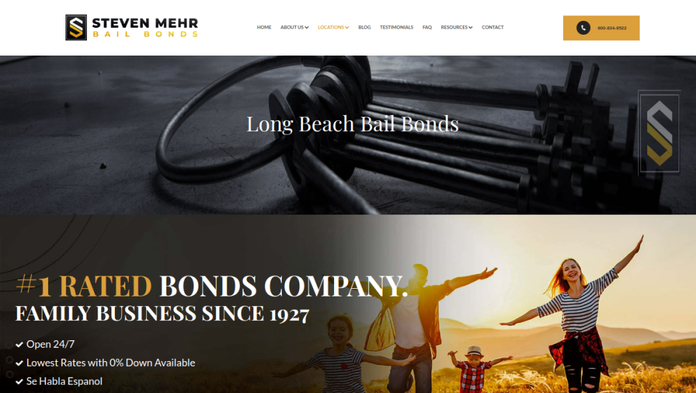 Steven Mehr Bail Bonds website