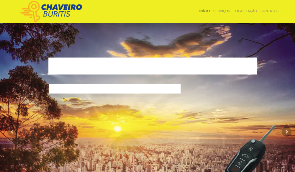 Landing page Chaveiro Buritis